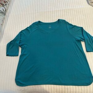 J. Jill Teal Long Sleeve Top